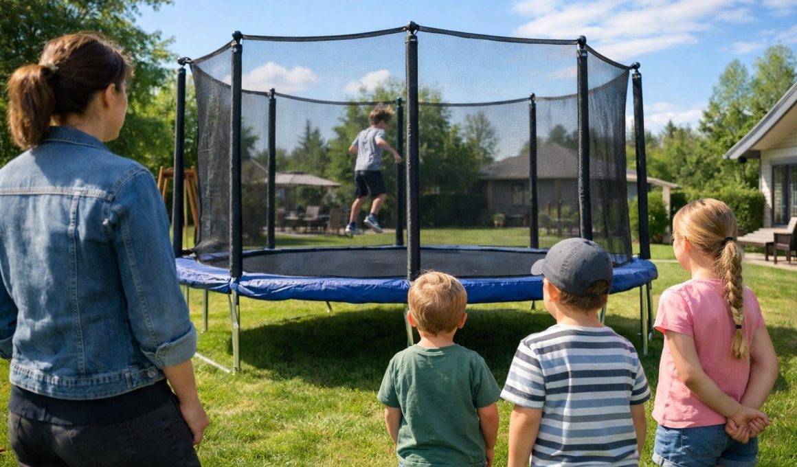 Cum stabilesc reguli clare de folosire a unei trambuline profesionale pentru copii de vârste diferite?