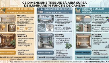 Ce dimensiune trebuie sa aiba sursa de iluminare in functie de camera